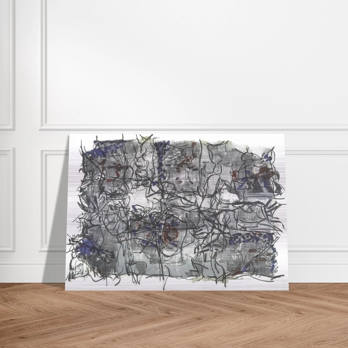 Jute IV - Jean-Paul Riopelle Brushed Aluminum Print - 70x100 cm / 28x40 inches | Jean-Paul Riopelle Aluminum Print | Jean-Paul Riopelle Prints