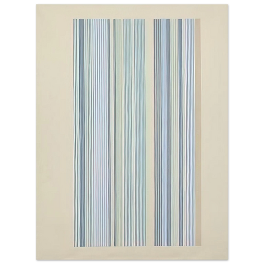 Gene Davis - Blue Bird - 1978  75x100 cm / 30x40inches Fine Art Poster