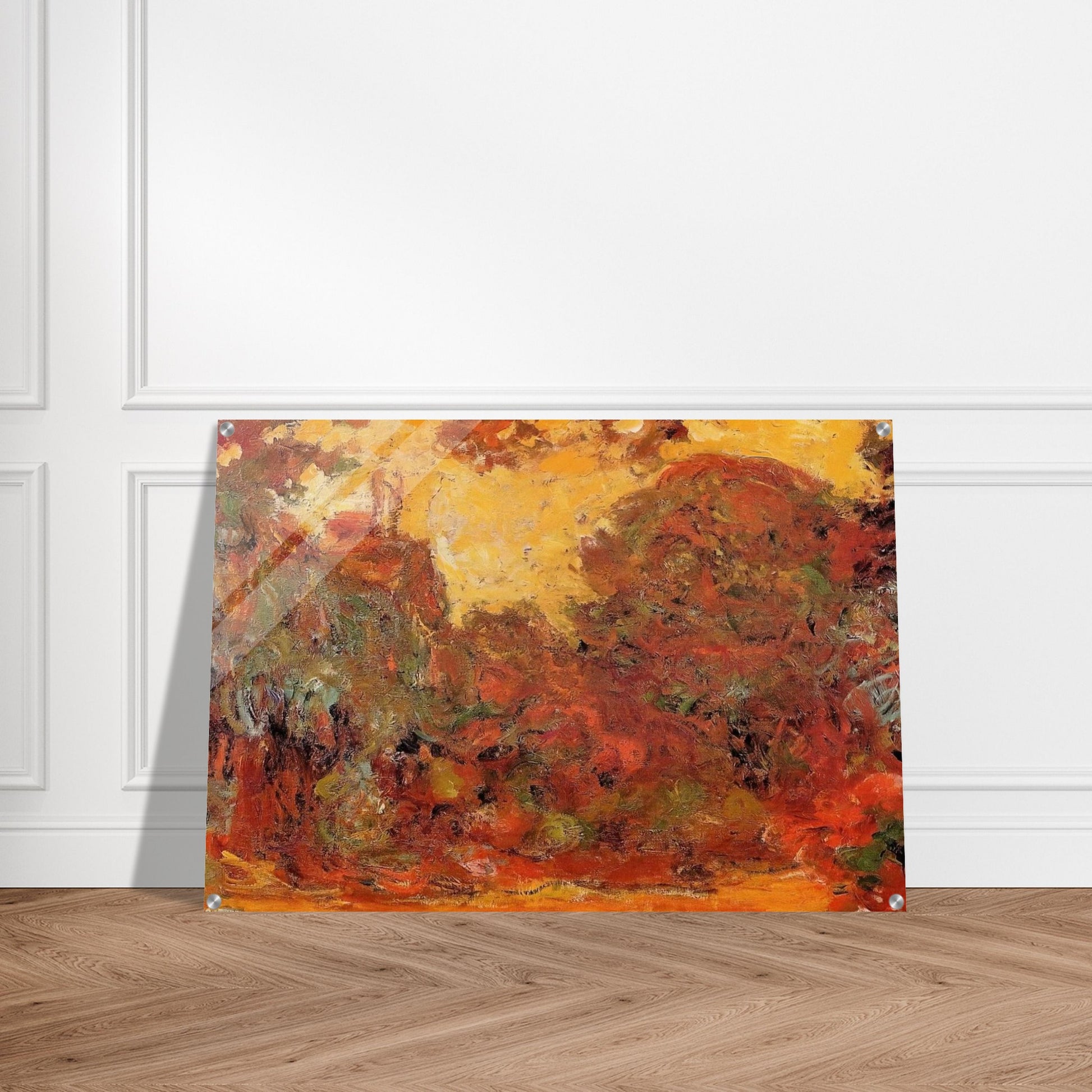 The House Seen from the Rose Garden - claude monet Acrylic Print - 70x100 cm / 28x40″ inches | claude monet Wall Art | claude monet Prints