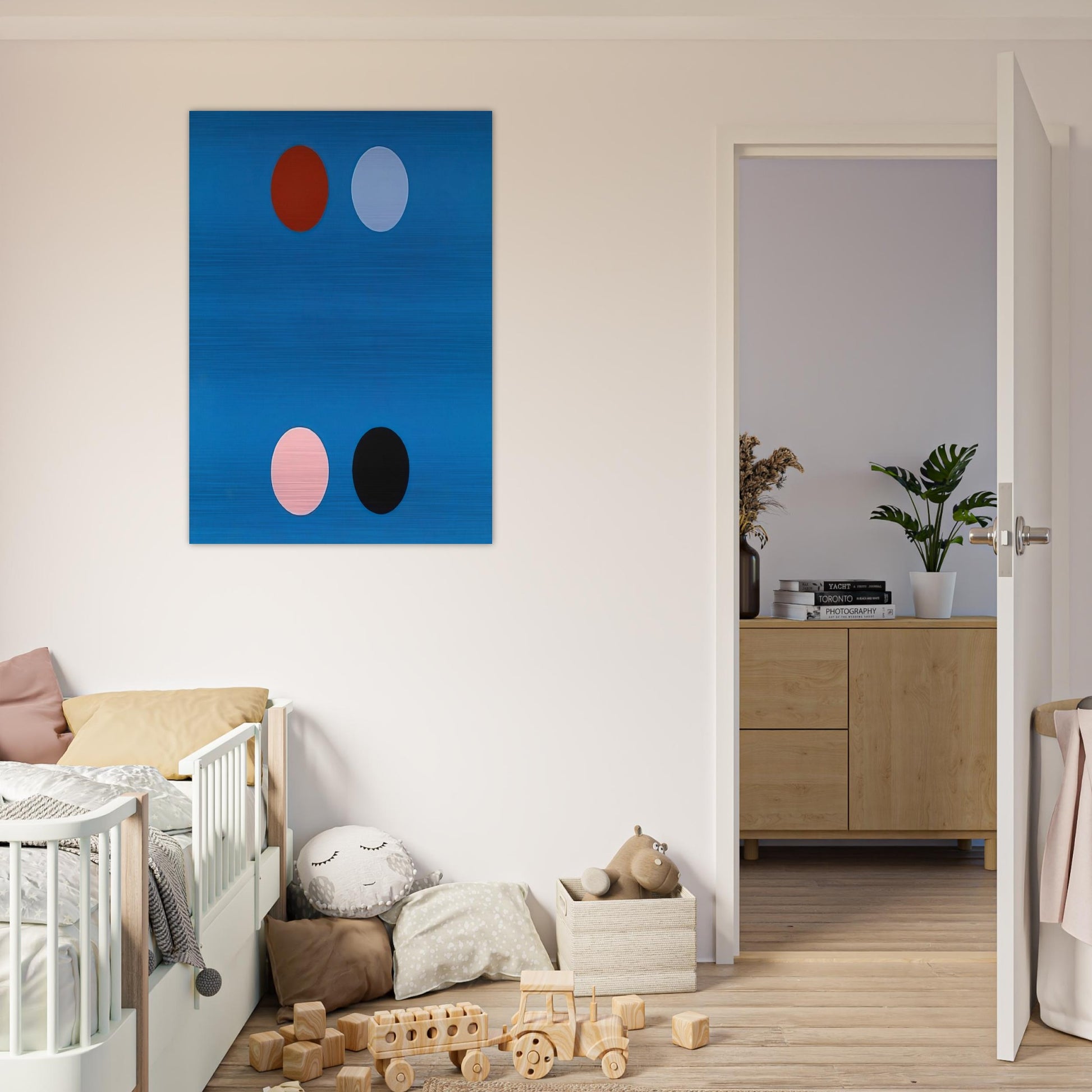 France Blue - 1965 - Thomas Downing Brushed Aluminum Print - 70x100 cm / 28x40 inches | Thomas Downing Aluminum Print | Thomas Downing Prints