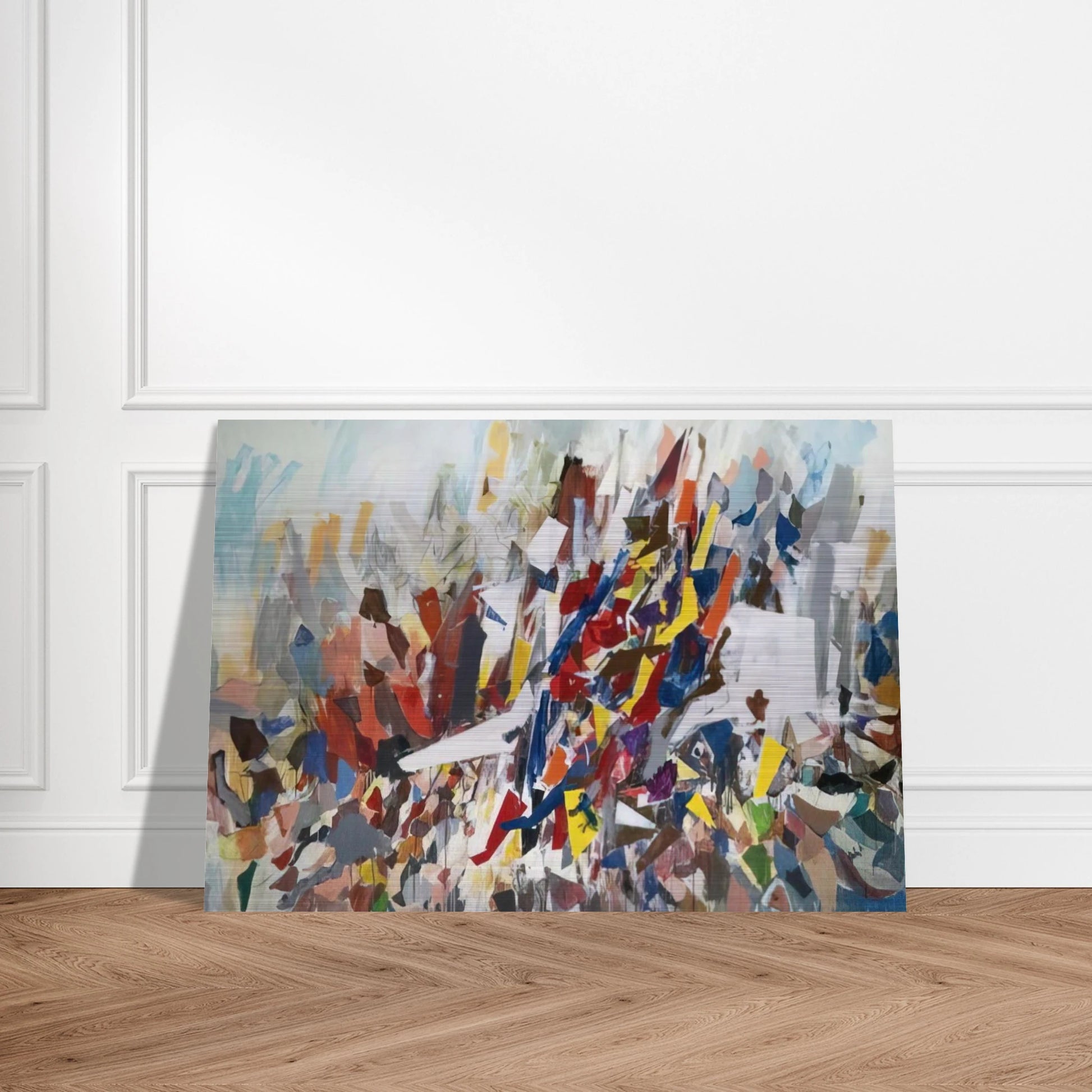 9th Street - 1978 - Robert Goodnough Brushed Aluminum Print - 70x100 cm / 28x40 inches | Robert Goodnough Aluminum Print | Robert Goodnough Prints