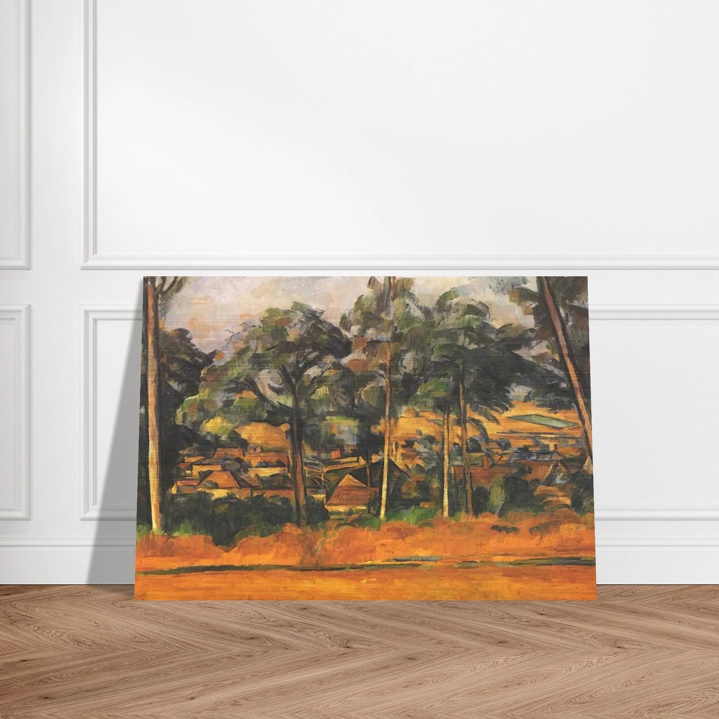 Village in the Provence - Paul Cézanne Brushed Aluminum Print - 70x100 cm / 28x40 inches | Paul Cézanne Aluminum Print | Paul Cézanne Prints