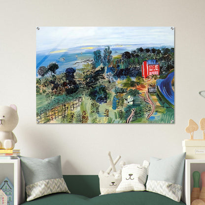 VILLERVILLE - Raoul Dufy Acrylic Print - 70x100 cm / 28x40″ inches