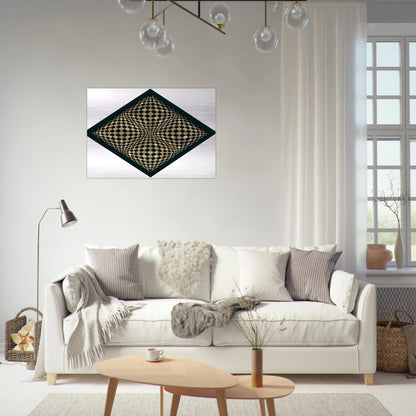 Oggetto ottico dynamico - Op Art - Dadamaino Brushed Aluminum Print - 70x100 cm / 28x40 inches | Dadamaino Aluminum Print | Dadamaino Prints