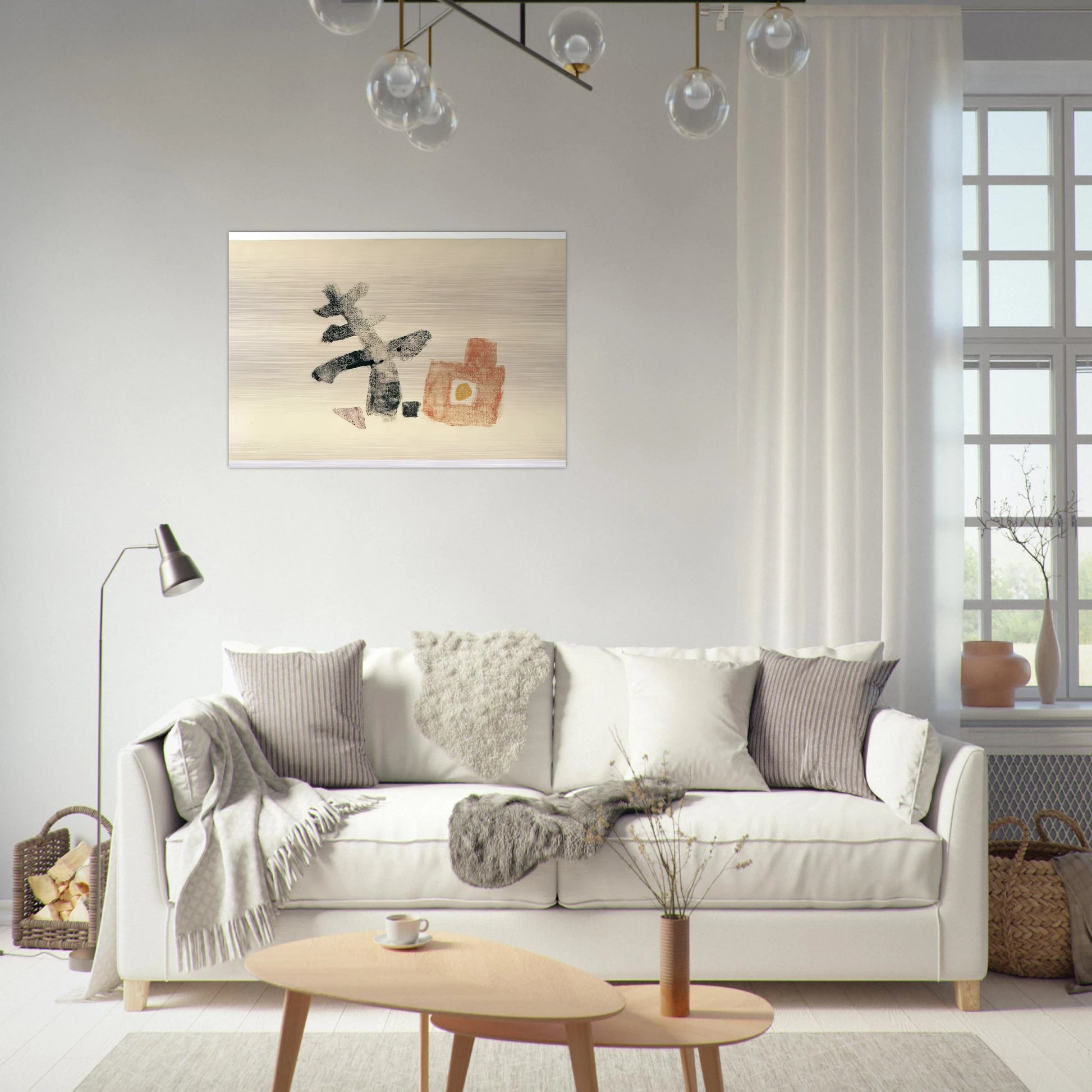 11.5.50 - 1950 - Julius Bissier Brushed Aluminum Print - 70x100 cm / 28x40 inches | Julius Bissier Aluminum Print | Julius Bissier Prints
