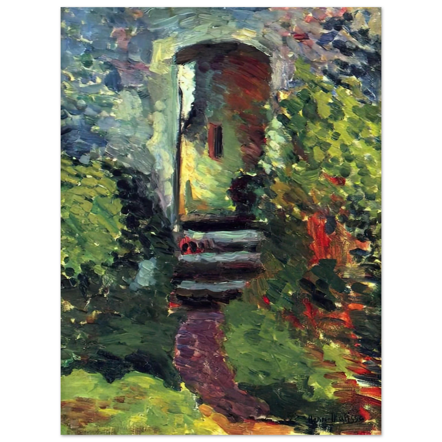 Henri Matisse - THE LITTLE GATE OF THE OLD MILL 1898  75x100 cm / 30x40inches Fine Art Poster