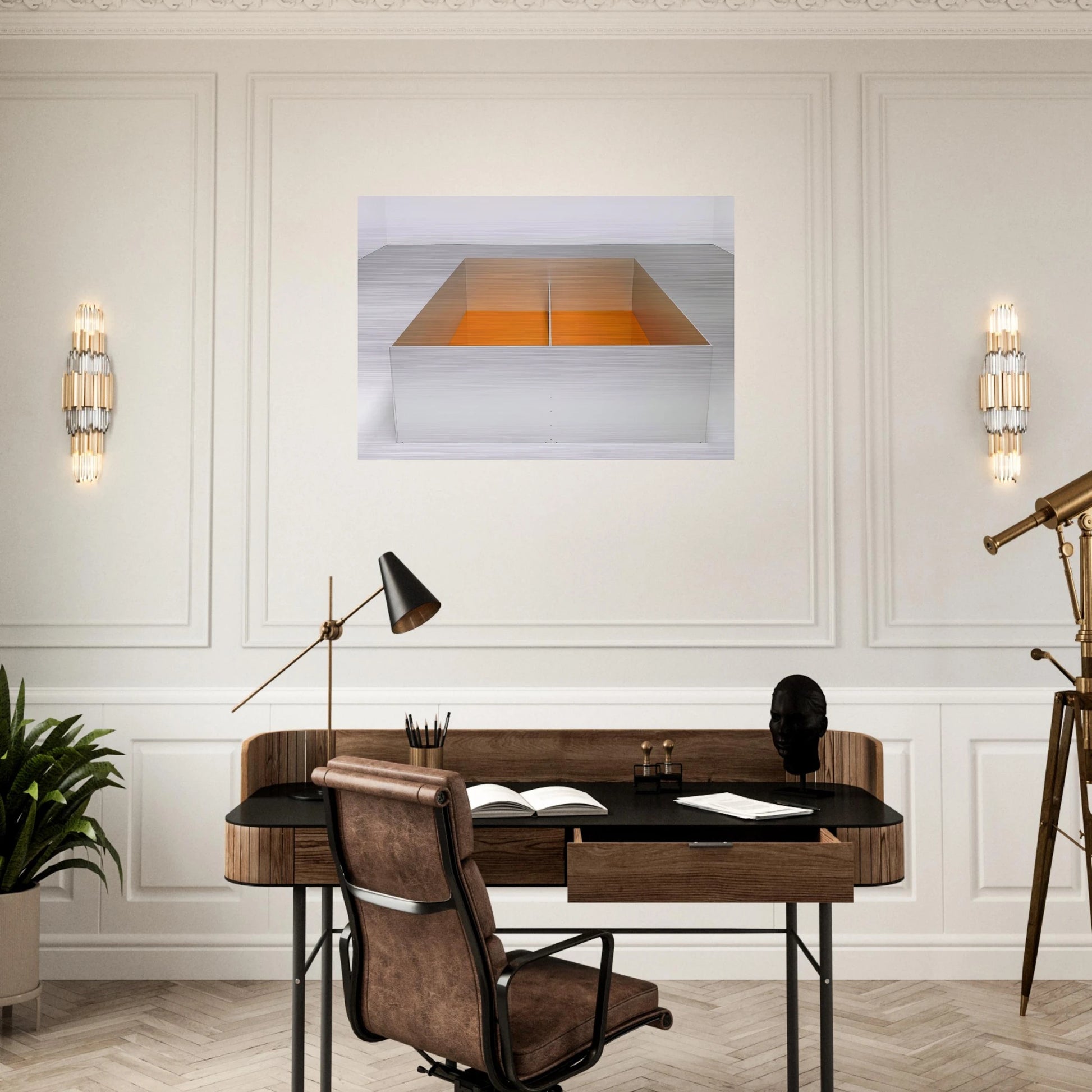 Untitled Menziken - 1989 - Donald Judd Brushed Aluminum Print - 70x100 cm / 28x40 inches | Donald Judd Aluminum Print | Donald Judd Prints