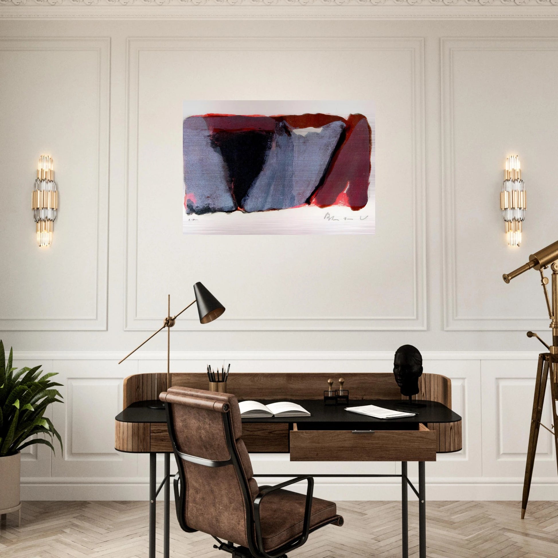 Untitled - 1979 - Bram van Velde Brushed Aluminum Print - 70x100 cm / 28x40 inches | Bram van Velde Aluminum Print | Bram van Velde Prints