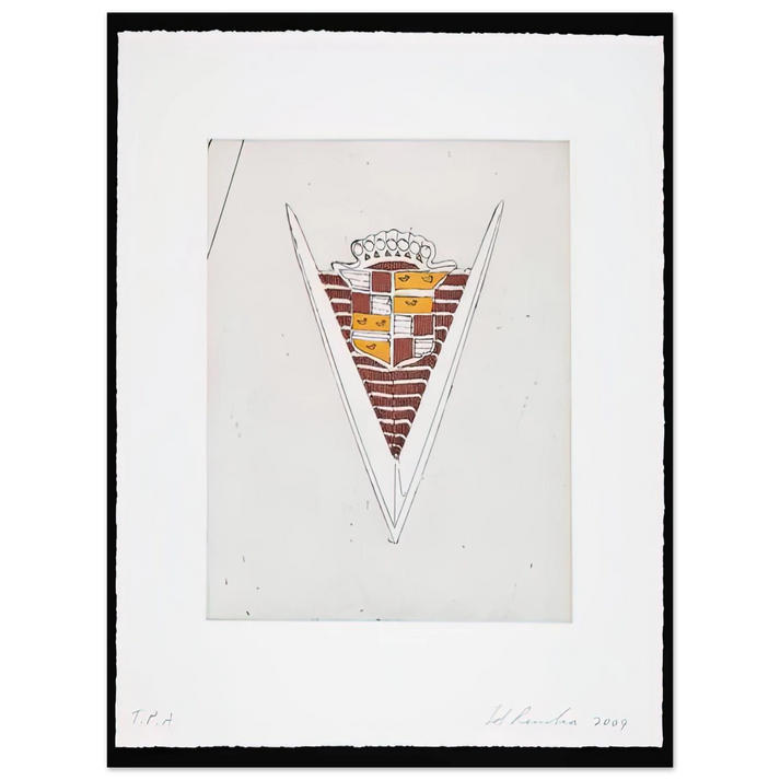 Edward Ruscha - CADILLAC MOTOR CITY SERIES 2009  75x100 cm / 30x40inches Fine Art Poster