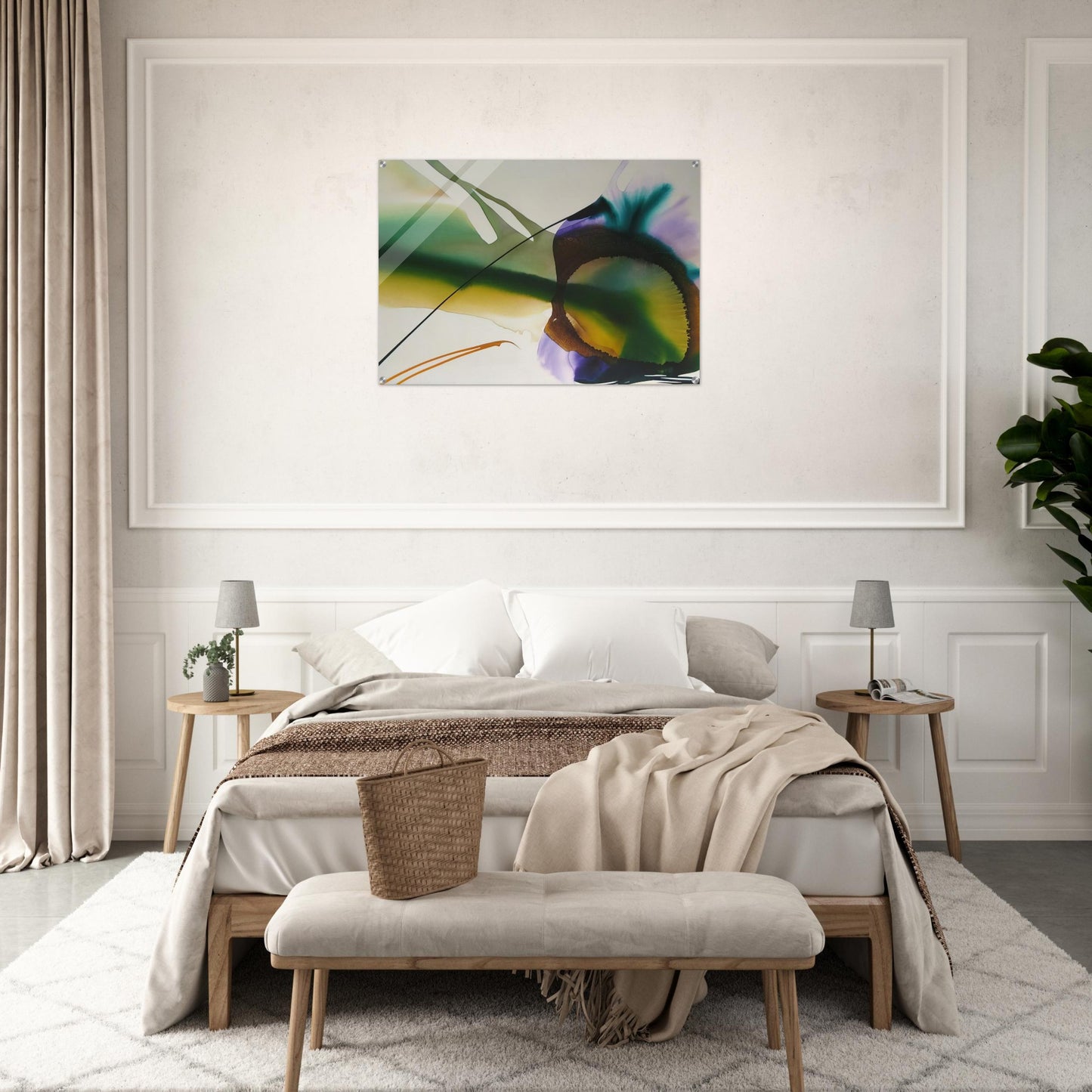 Phenomena Amber Sight - 1968 - Paul Jenkins Acrylic Print - 70x100 cm / 28x40″ inches