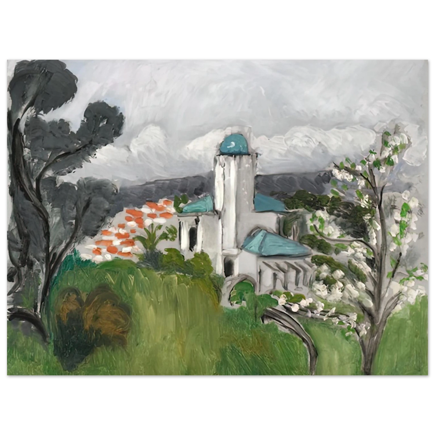 Henri Matisse - LA VILLA BLEUE 1918  75x100 cm / 30x40inches Fine Art Poster