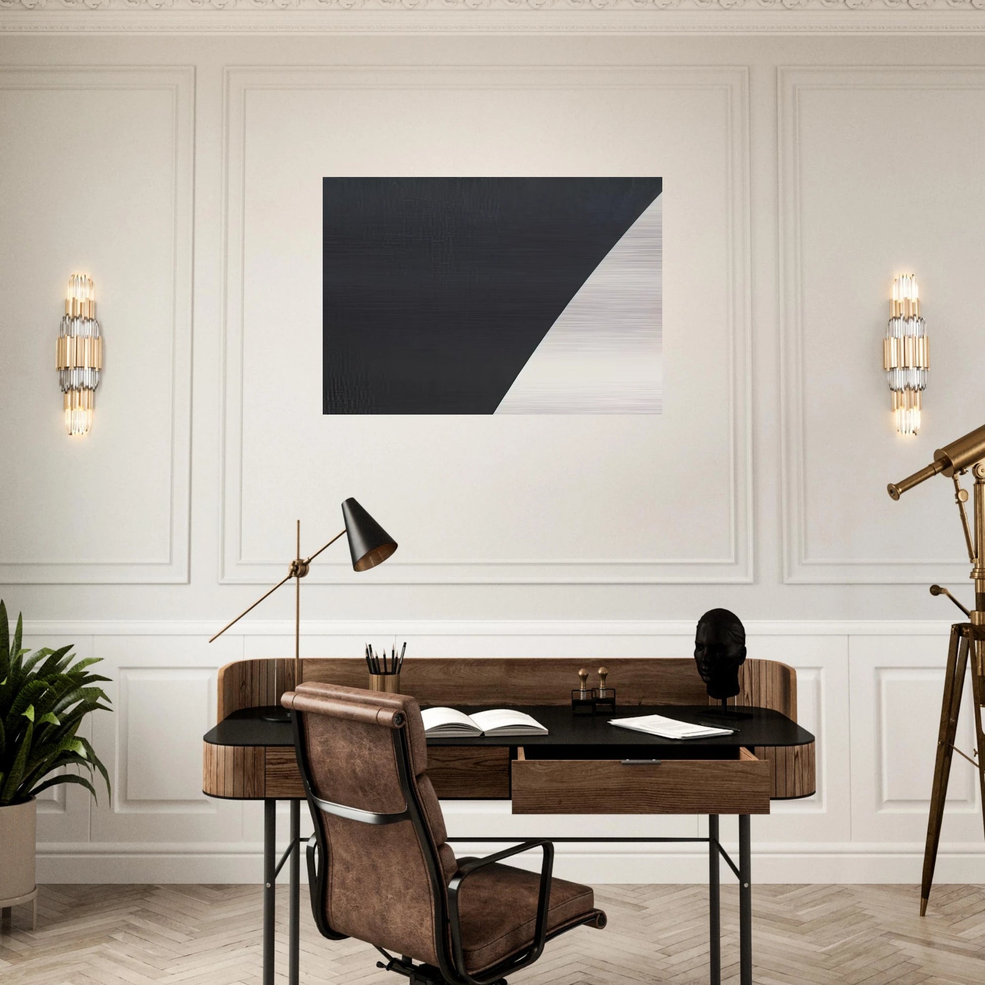 White Curve VII - Ellsworth Kelly Brushed Aluminum Print - 70x100 cm / 28x40 inches | Ellsworth Kelly Aluminum Print | Ellsworth Kelly Prints