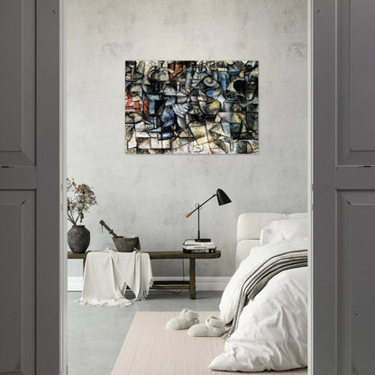 RITMI DI OGGETTI 1911 - Carlo Carra Brushed Aluminum Print - 70x100 cm / 28x40 inches | Carlo Carra Aluminum Print | Carlo Carra Prints