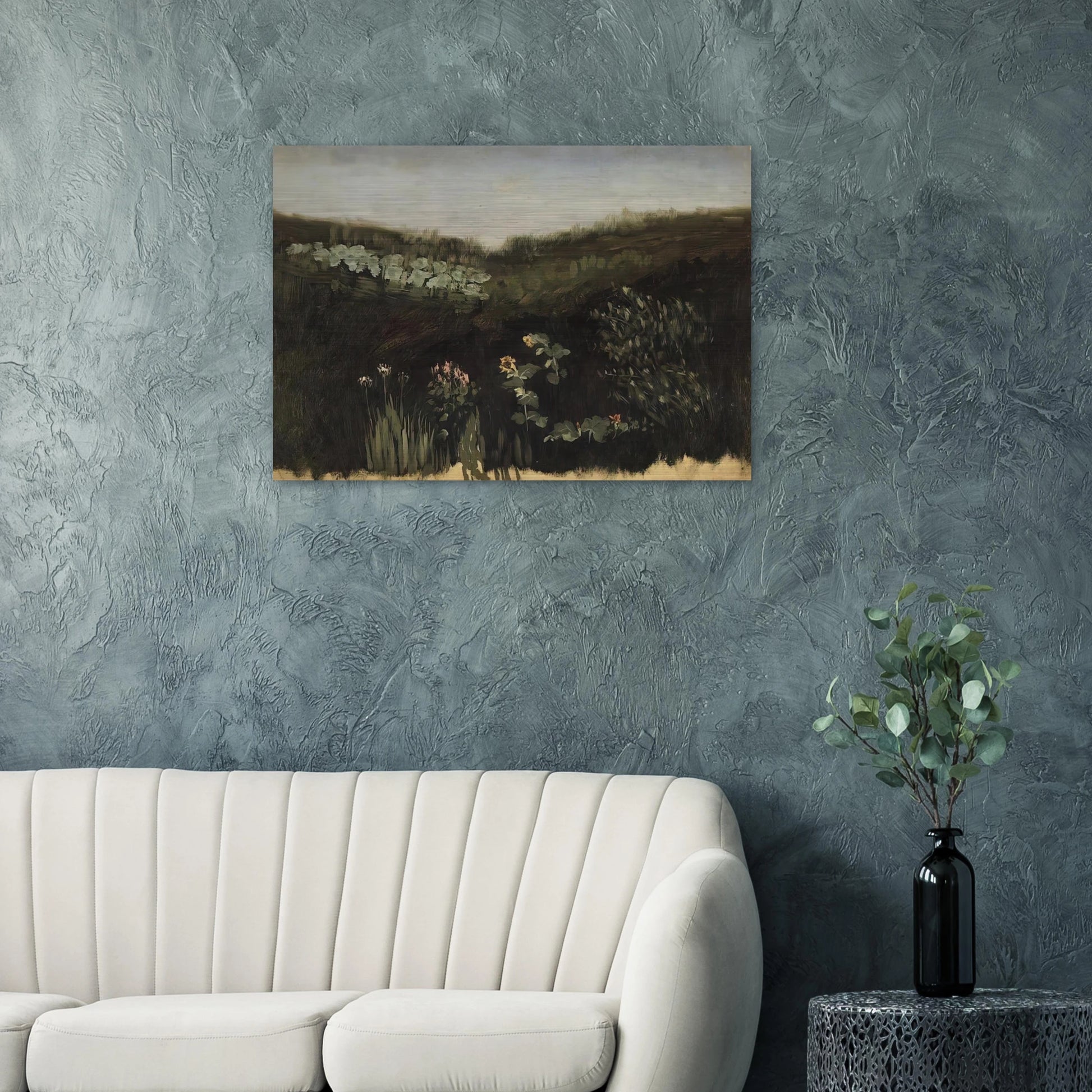 Sunflowers. Crimea - Arkhyp Kuindzhi Brushed Aluminum Print - 70x100 cm / 28x40 inches | Arkhyp Kuindzhi Aluminum Print | Arkhyp Kuindzhi Prints