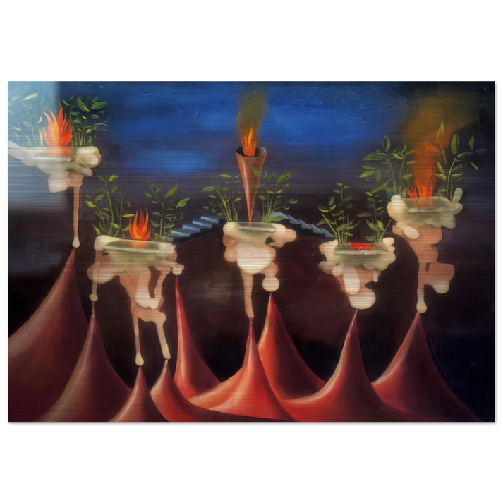 THE DESIRE - Remedios Varo Brushed Aluminum Print - 70x100 cm / 28x40 inches | Remedios Varo Aluminum Print | Remedios Varo Prints