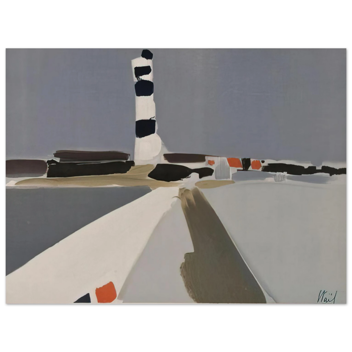 Nicolas de Stael - Le Phare - 1952 Fine Art Poster