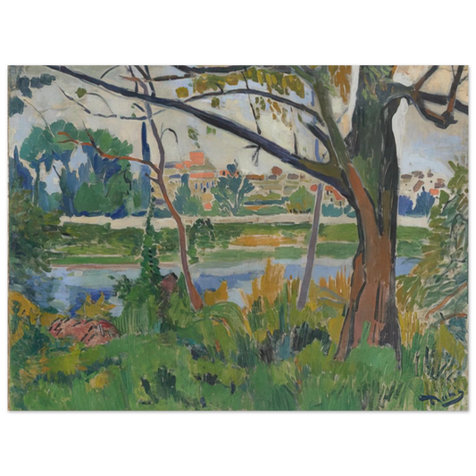 Andre Derain - THE SEINE AT CHATOU 1906  75x100 cm / 30x40inches Fine Art Poster