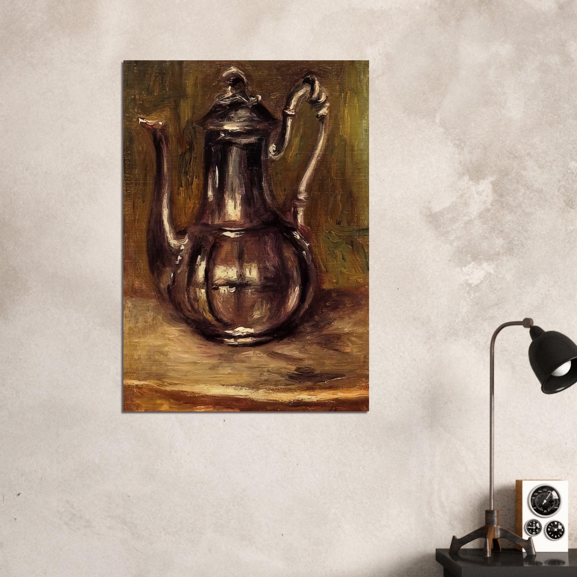 Coffee Pot - Pierre-Auguste Renoir Brushed Aluminum Print - 70x100 cm / 28x40 inches | Pierre-Auguste Renoir Aluminum Print | Pierre-Auguste Renoir Prints