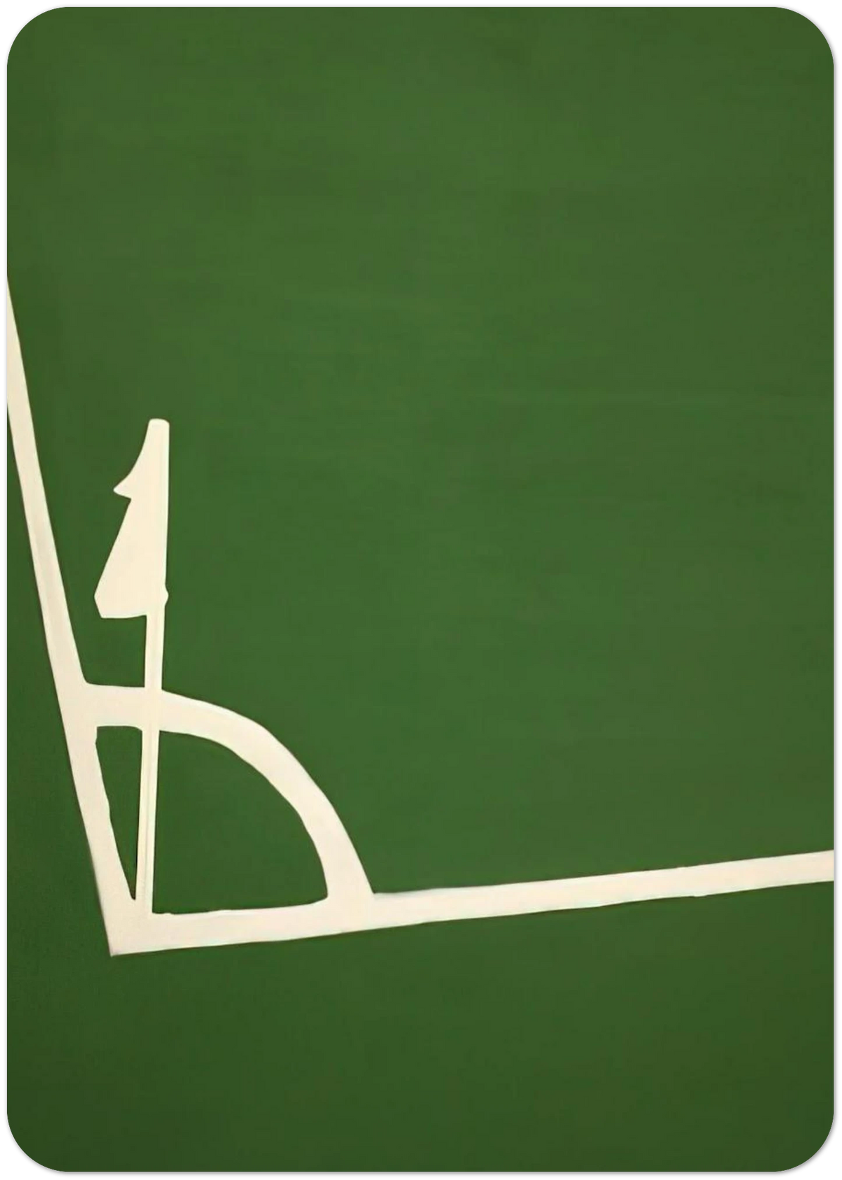 Kalklijnen hoek - 1971 By Raoul De Keyser Pack of 10 Post Cards | Raoul De Keyser Post Cards | A6 (10.5 x 14.8 cm) - 4.1 x 5.8 inches