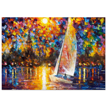 Leonid Afremov - Leonid Afremov Brushed Aluminum Print - 70x100 cm / 28x40 inches | Leonid Afremov Aluminum Print | Leonid Afremov Prints