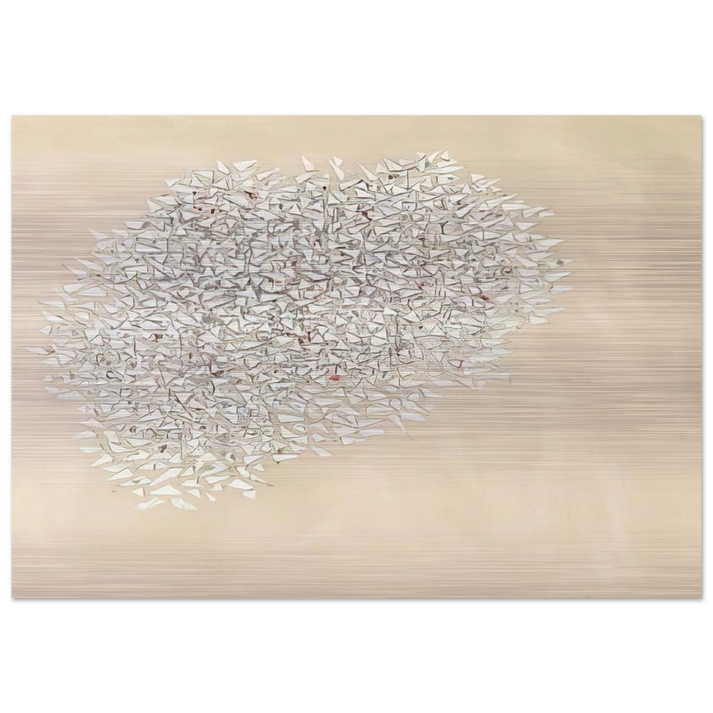 White Mass - 1980 - Robert Goodnough Brushed Aluminum Print - 70x100 cm / 28x40 inches | Robert Goodnough Aluminum Print | Robert Goodnough Prints