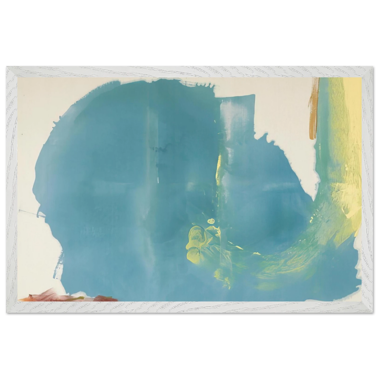 Helen Frankenthaler - Where Necessary - 1977 Wall art - 70x100 cm / 28x40 inches - Premium Wooden Framed Poster With Fine Art Paper-canvas - Black frame