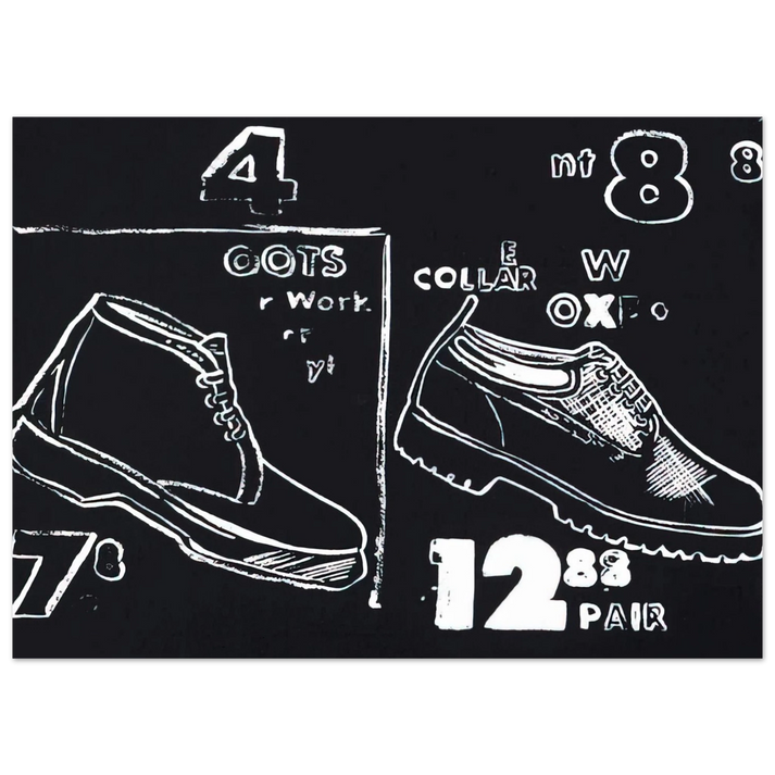 Andy Warhol - Work Boots Fine Art Poster