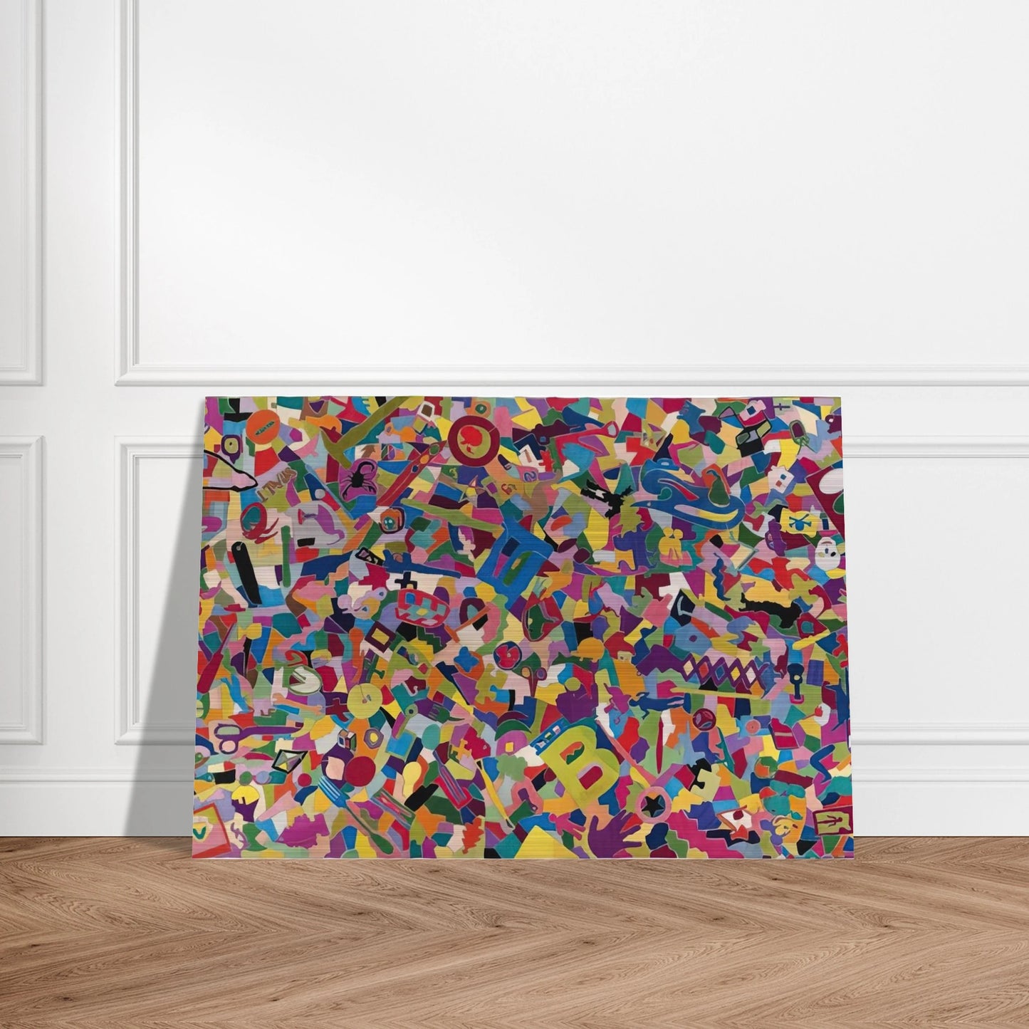 TUTTO 1988 - Alighiero Boetti Brushed Aluminum Print - 70x100 cm / 28x40 inches | Alighiero Boetti Aluminum Print | Alighiero Boetti Prints