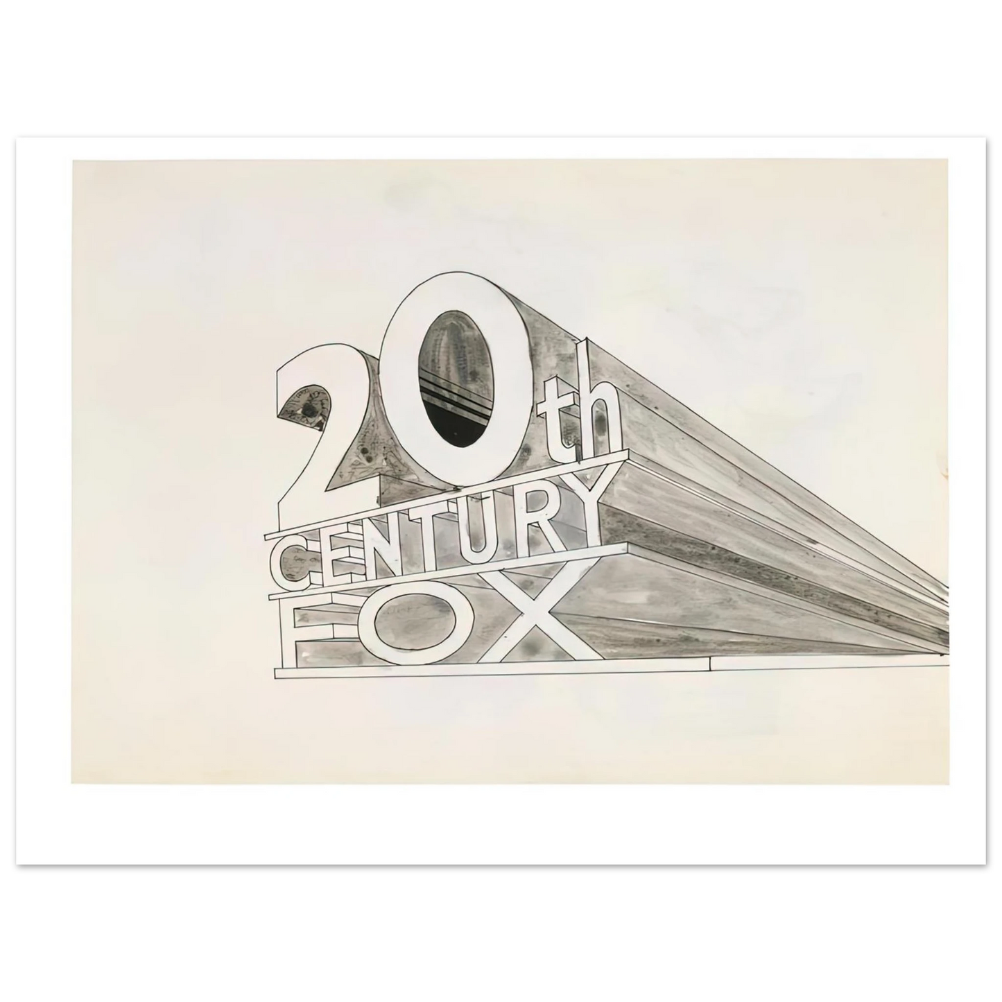 Edward Ruscha - TRADEMARK STUDY 5 1962  75x100 cm / 30x40inches Fine Art Poster