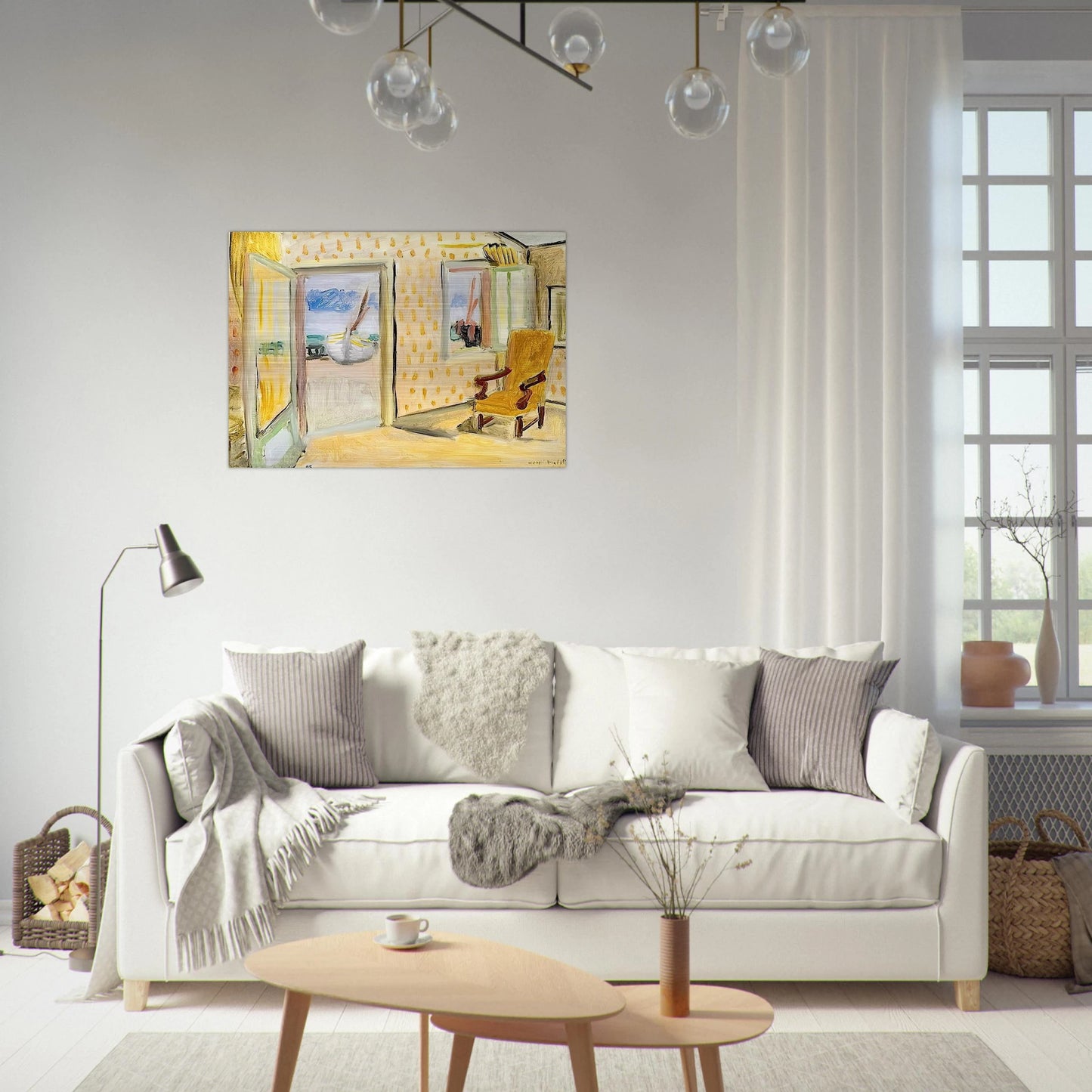 INTERIOR OPEN DOOR 1920 - Henri Matisse Brushed Aluminum Print - 70x100 cm / 28x40 inches | Henri Matisse Aluminum Print | Henri Matisse Prints