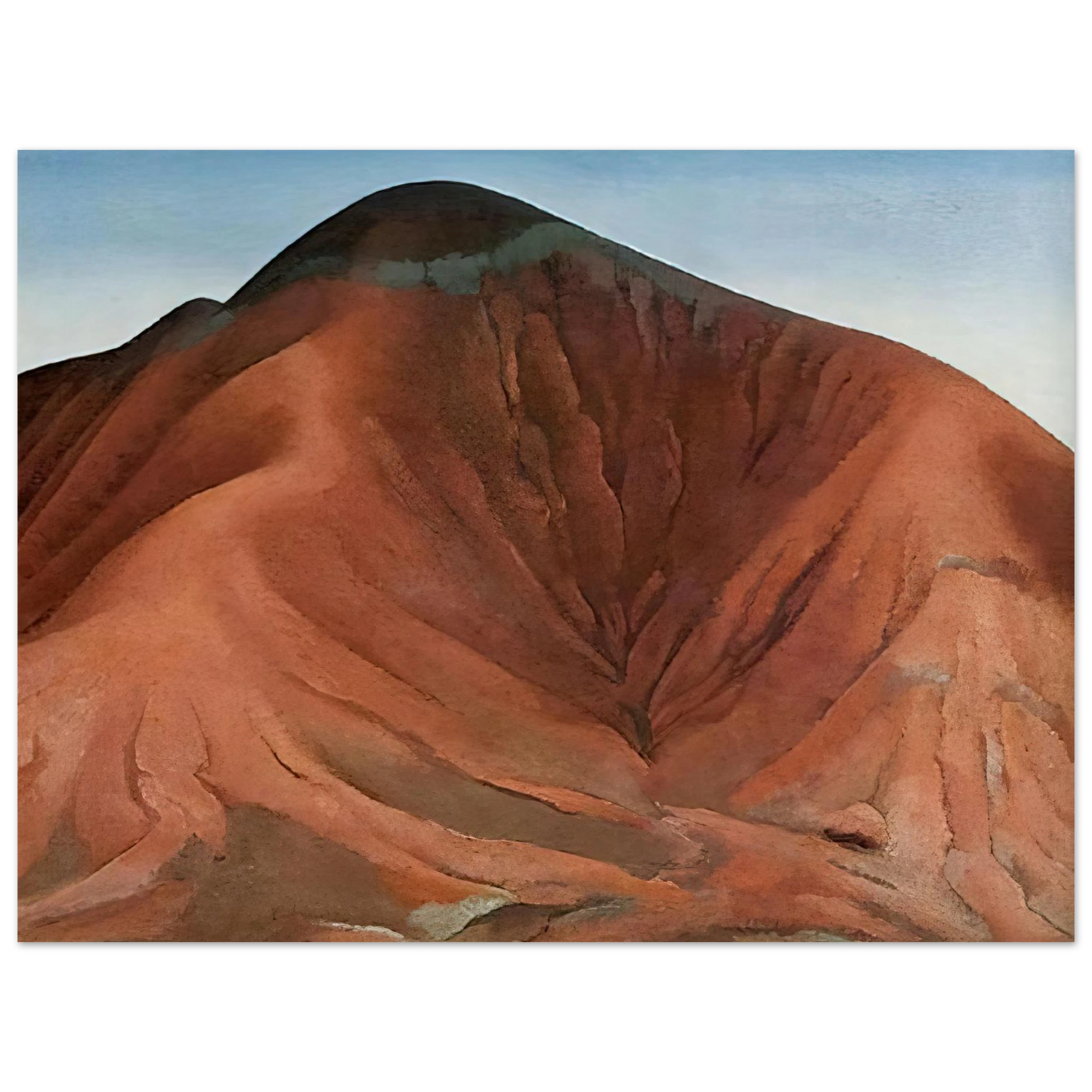 Georgia O'Keeffe - Small Purple Hills Fine Art Poster