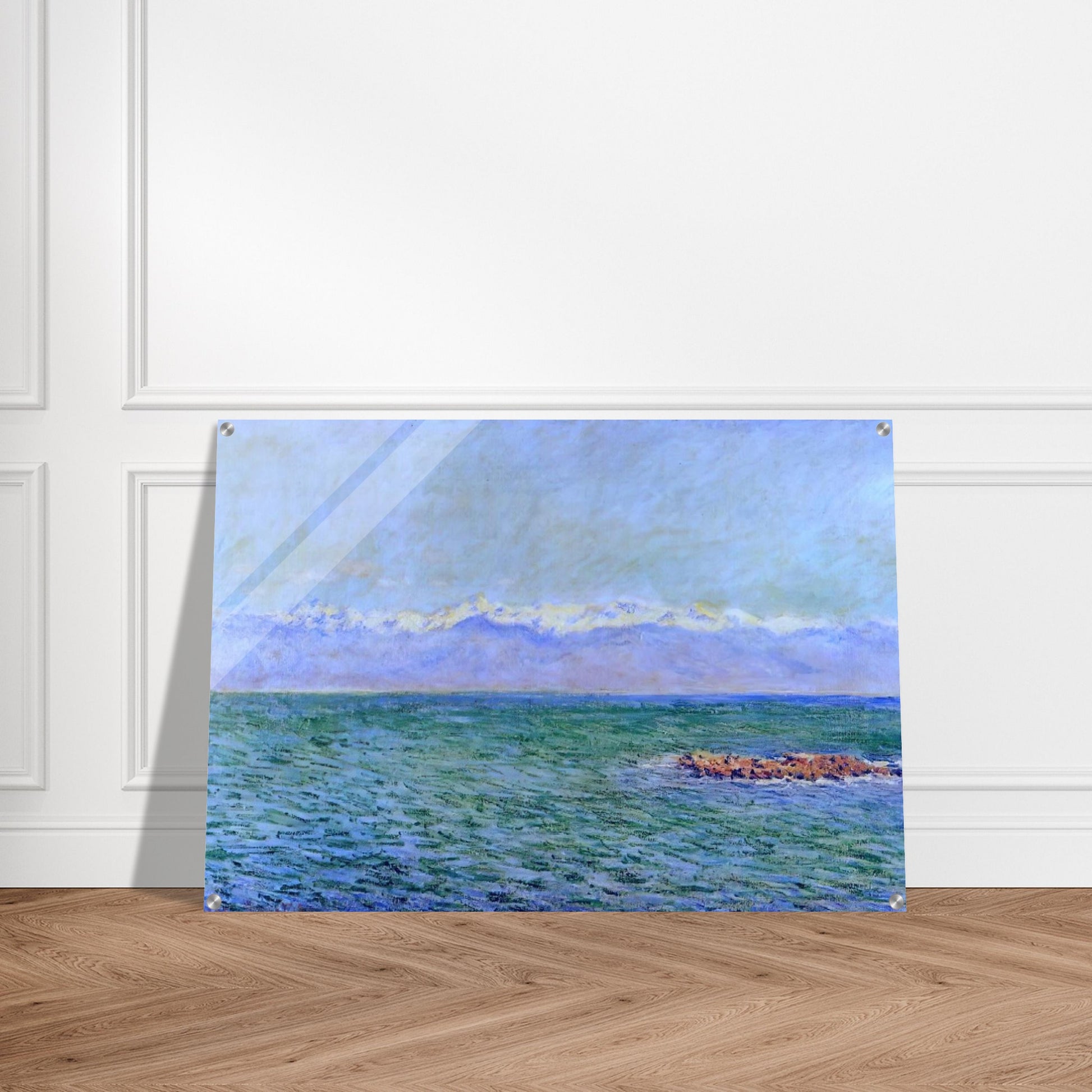 The Sea and the Alps - claude monet Acrylic Print - 70x100 cm / 28x40″ inches | claude monet Wall Art | claude monet Prints