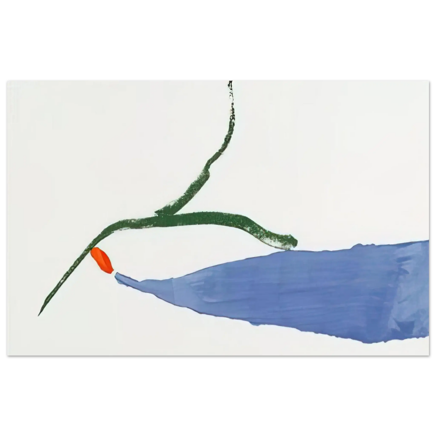 Helen Frankenthaler - A Little Zen - 1970 Wall art - A2 (42 x 59.4  cm) - Premium Wooden Framed Poster With Fine Art Paper - Black frame