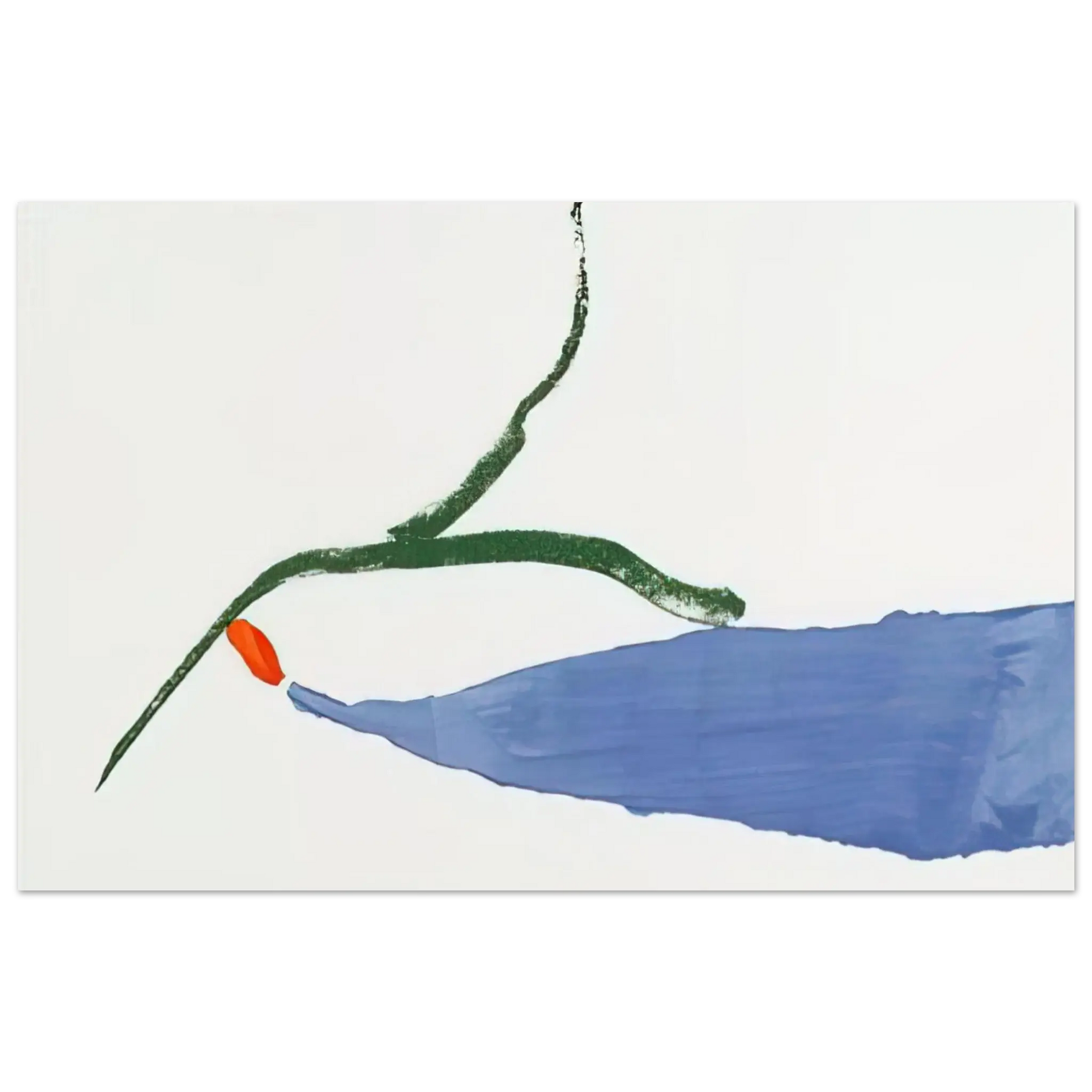 Helen Frankenthaler - A Little Zen - 1970 Wall art - A2 (42 x 59.4  cm) - Premium Wooden Framed Poster With Fine Art Paper - Black frame