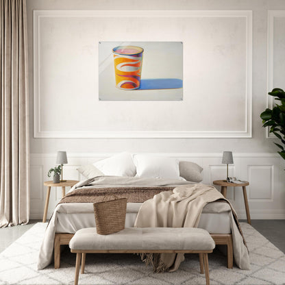 Drink Cup - 1972 - Wayne Thiebaud Acrylic Print - 70x100 cm / 28x40″ inches