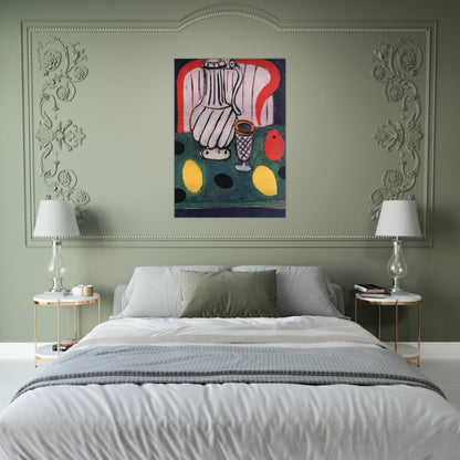 TIN PITCHER LEMON AND ARMCHAIR 1939 - Henri Matisse Brushed Aluminum Print - 70x100 cm / 28x40 inches | Henri Matisse Aluminum Print | Henri Matisse Prints