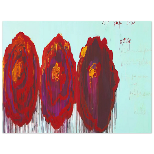 Cy Twombly - The Rose  IV   75x100 cm / 30x40inches Fine Art Poster