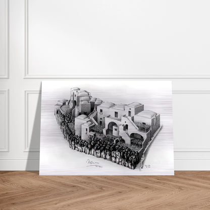 ESCHER (24) - MC Escher Brushed Aluminum Print - 70x100 cm / 28x40 inches | MC Escher Aluminum Print | MC Escher Prints