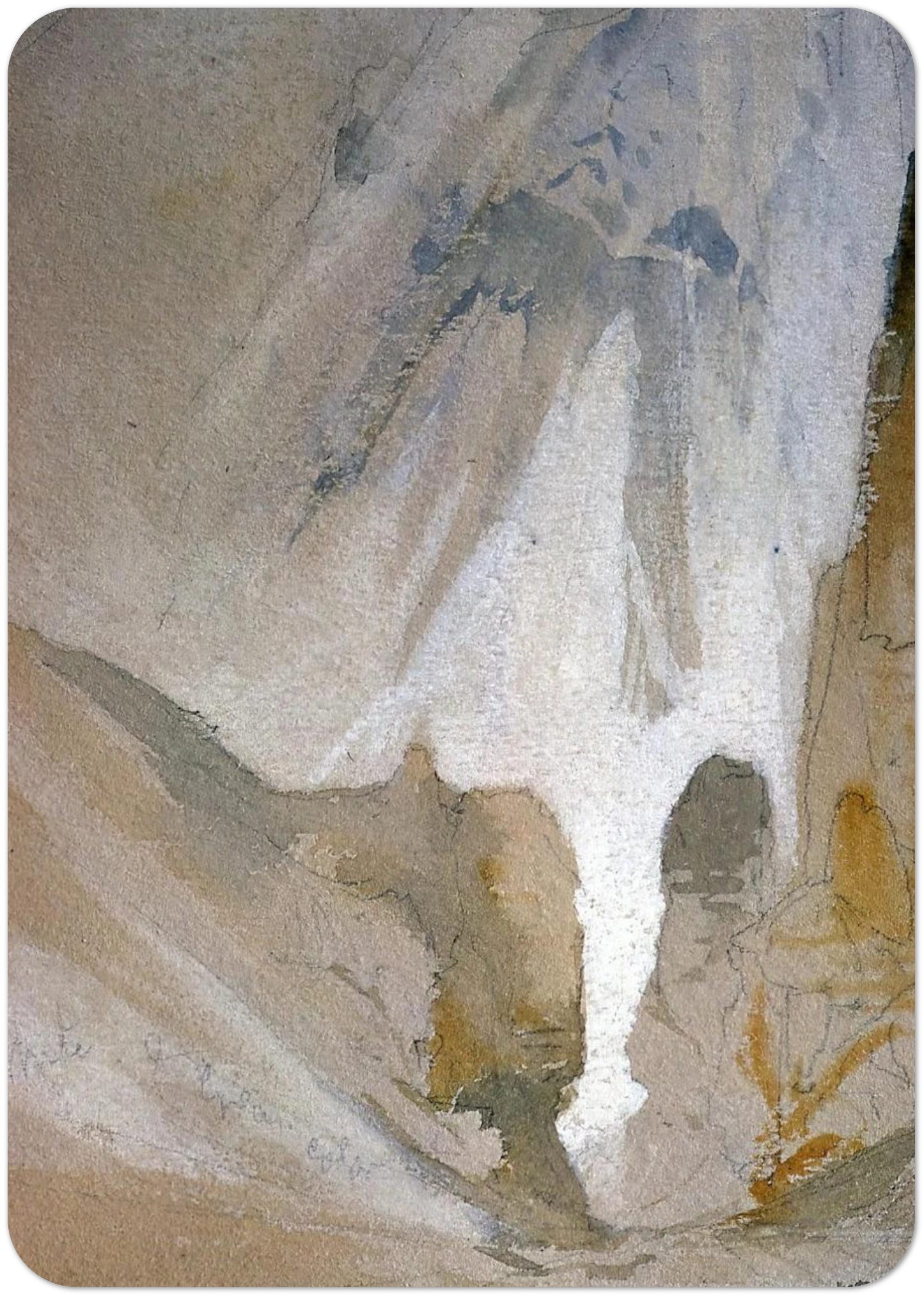 Canyon Walls, Yellowstone sketch By Thomas Moran Pack of 10 Post Cards | Thomas Moran Post Cards | A6 (10.5 x 14.8 cm) - 4.1 x 5.8 inches
