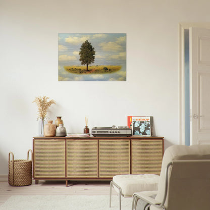 TERRITORY 1957 - Rene Magritte Brushed Aluminum Print - 70x100 cm / 28x40 inches | Rene Magritte Aluminum Print | Rene Magritte Prints