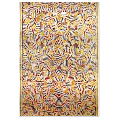 DANCERS ON A PLANE - Jasper Johns Brushed Aluminum Print - 70x100 cm / 28x40 inches | Jasper Johns Aluminum Print | Jasper Johns Prints
