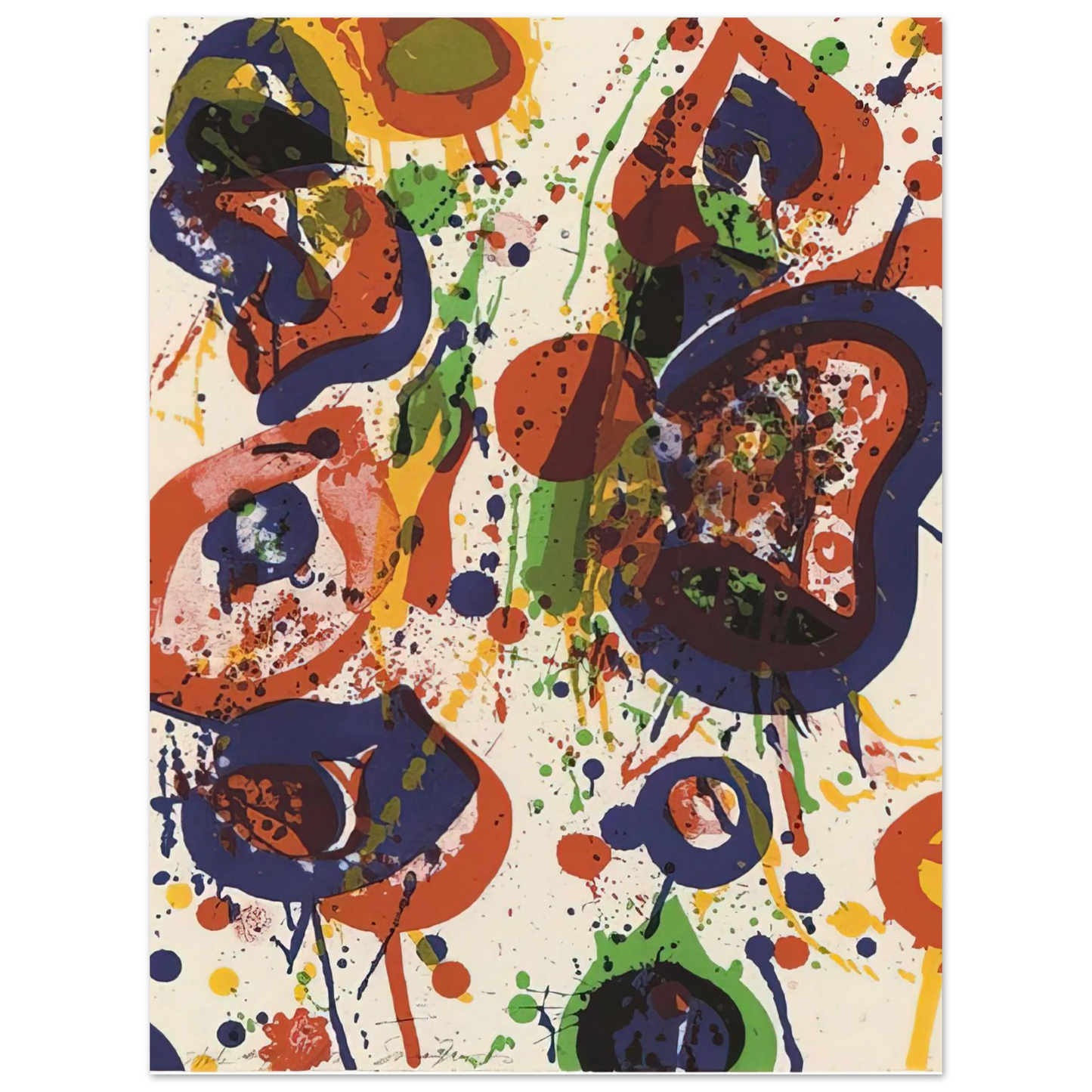 Sam Francis - Untitled  from Pasadena Box   Lembark L59   75x100 cm / 30x40inches Fine Art Poster