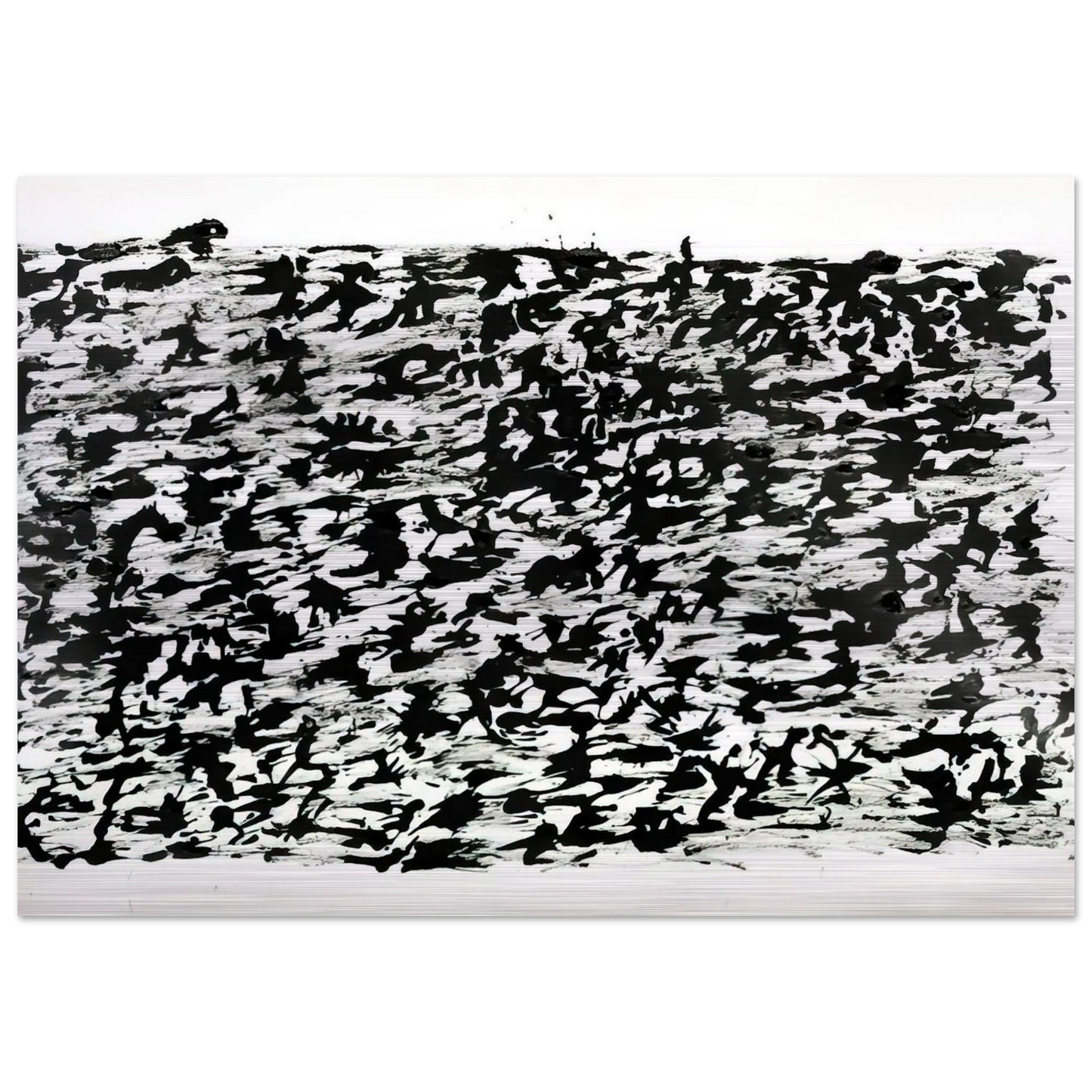 Untitled Chinese Ink Drawing - 1961 - Henri Michaux Brushed Aluminum Print - 70x100 cm / 28x40 inches | Henri Michaux Aluminum Print | Henri Michaux Prints