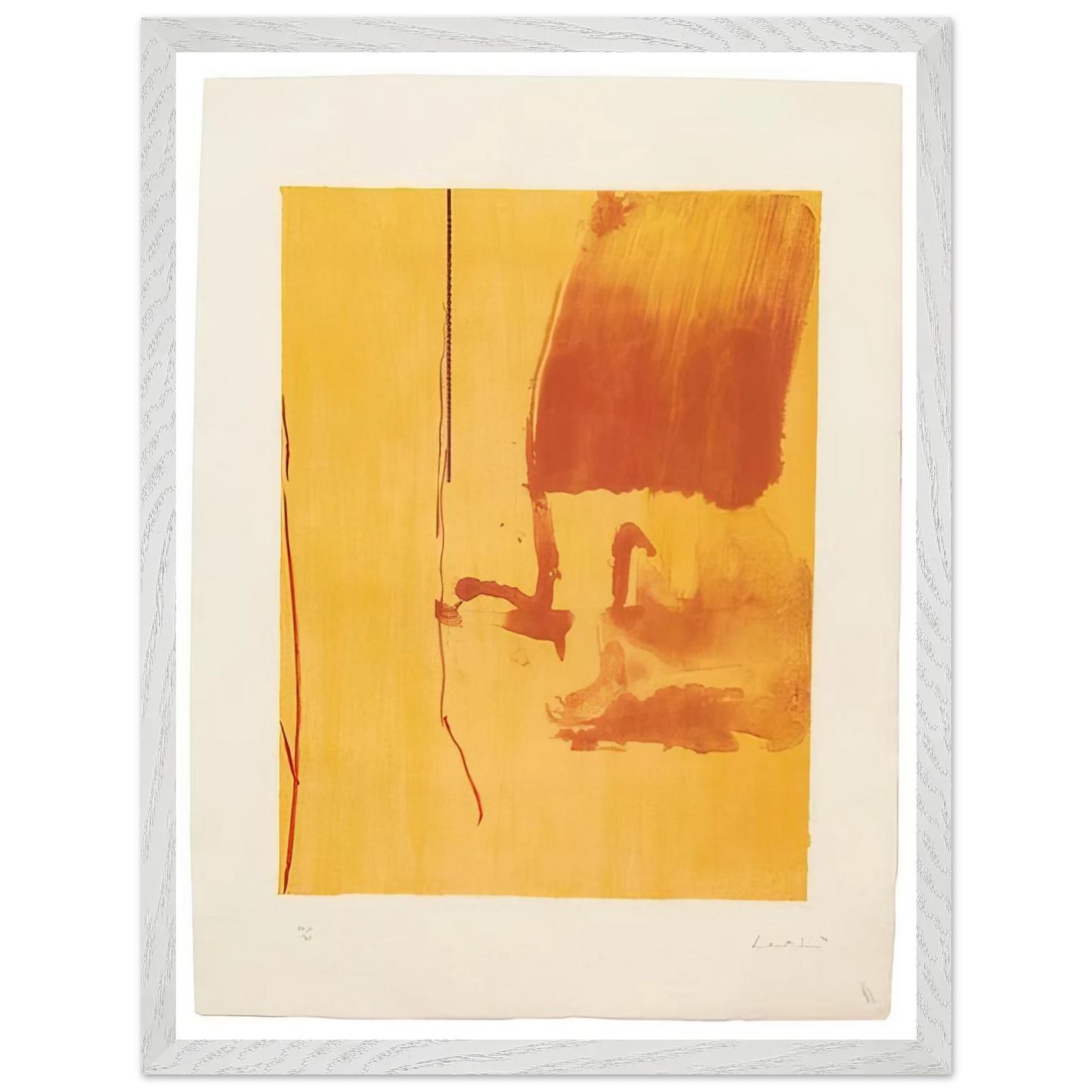 Helen Frankenthaler - Harvest - 1976 Wall art - A2 (42 x 59.4  cm) - Premium Wooden Framed Poster With Fine Art Paper-canvas - Black frame