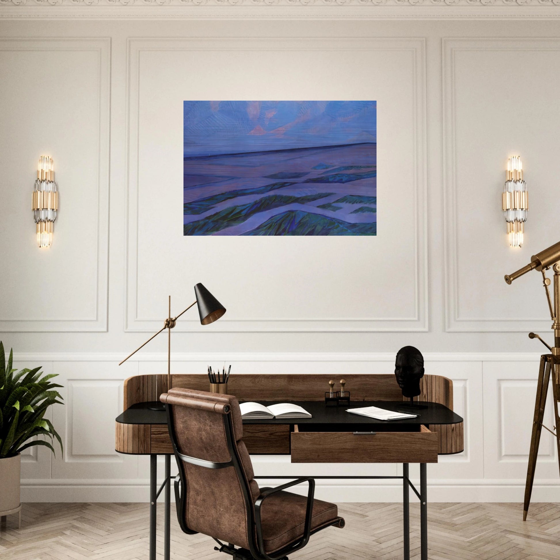 Dune Landscape - Piet Mondrian Brushed Aluminum Print - 70x100 cm / 28x40 inches | Piet Mondrian Aluminum Print | Piet Mondrian Prints