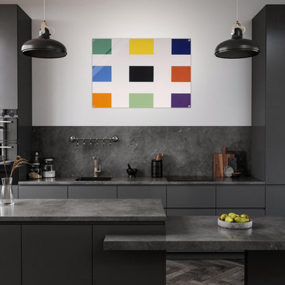 Nine Squares - Ellsworth Kelly Acrylic Print - 70x100 cm / 28x40″ inches