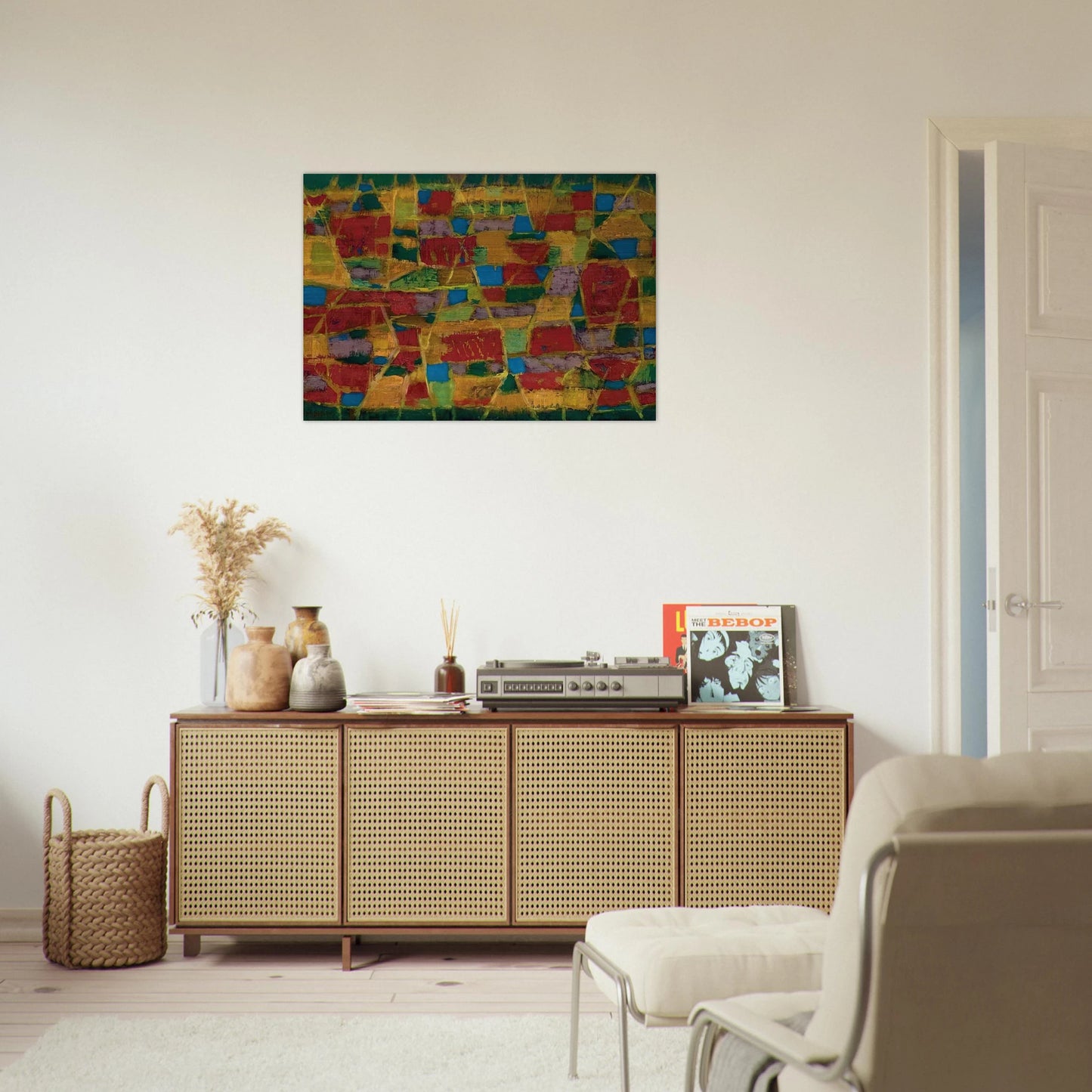 Champs de blé - 1949 - Alfred Manessier Brushed Aluminum Print - 70x100 cm / 28x40 inches | Alfred Manessier Aluminum Print | Alfred Manessier Prints