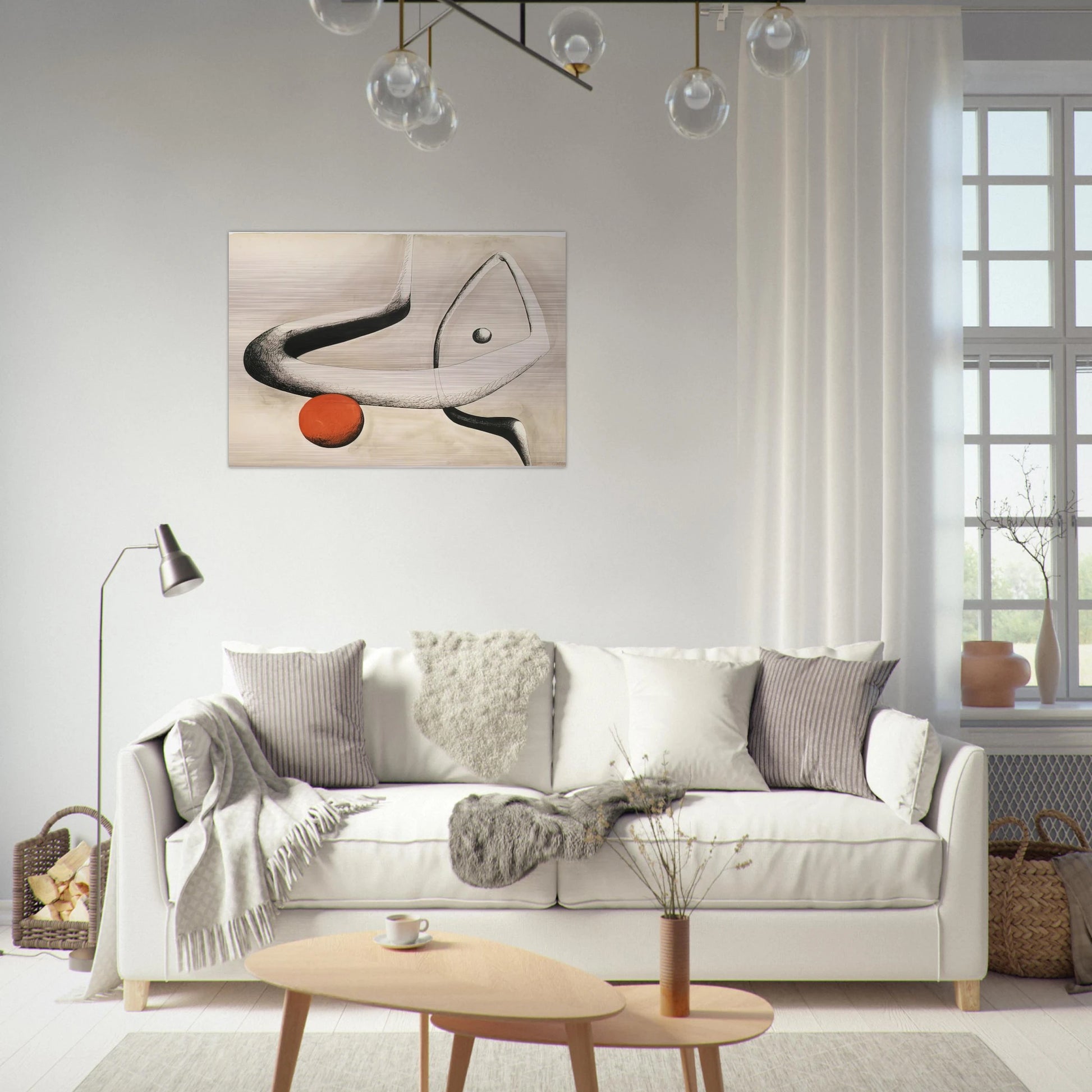 UNTITLED 1932 0 - Alexander Calder Brushed Aluminum Print - 70x100 cm / 28x40 inches | Alexander Calder Aluminum Print | Alexander Calder Prints