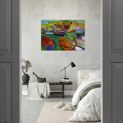 MARTIGUES 1907 - Raoul Dufy Brushed Aluminum Print - 70x100 cm / 28x40 inches | Raoul Dufy Aluminum Print | Raoul Dufy Prints