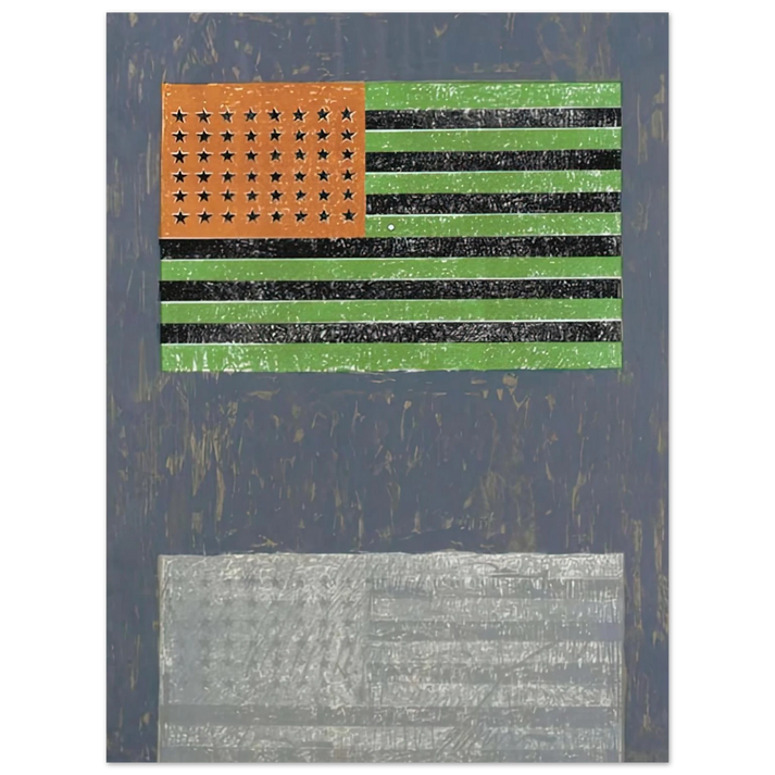 Jasper Johns - FLAGS ULAE 42  75x100 cm / 30x40inches Fine Art Poster